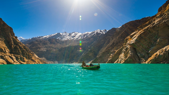boating in the Attabad Lake1