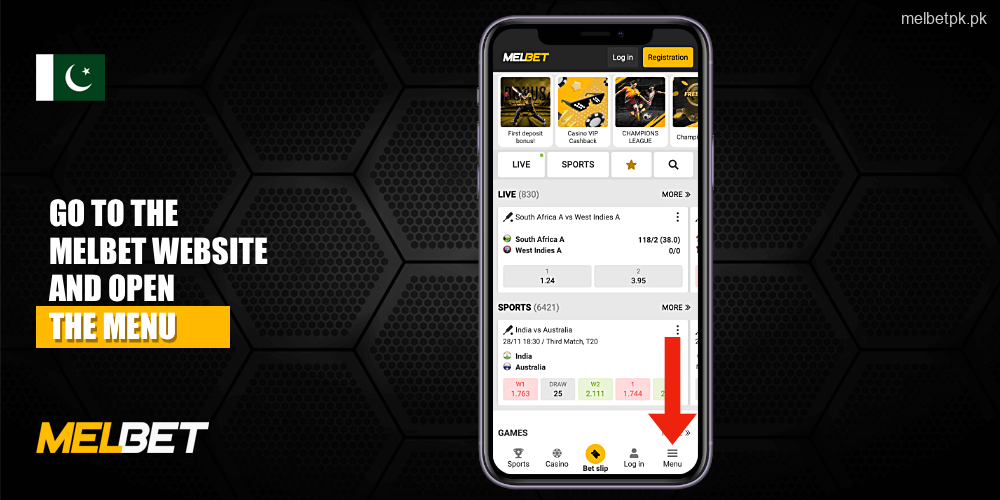 To download the Melbet app for iOS you need to visit the official website from your iPhone or iPad